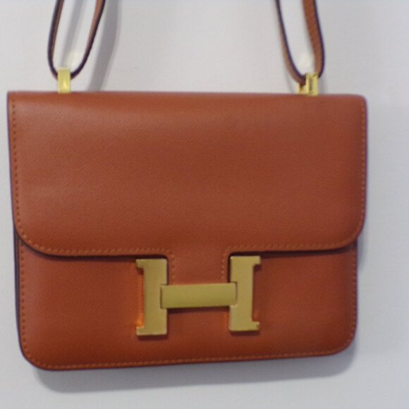 Hermes Constance Satchel Brown Gold - Picture 3 of 11